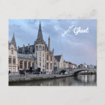 Gent, Belgien. Postkarte