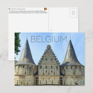 Gent, Belgien Reise-Postkarte Postkarte