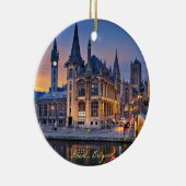 Gent, Belgien - Sonnenuntergang Keramik Ornament (Rechts)