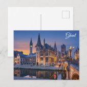 Gent Belgium Cityscape Travel Foto Postkarte (Vorne/Hinten)