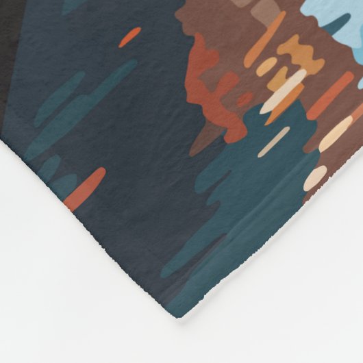 Gent Belgium Travel Art Vintag Fleecedecke (Ecke)