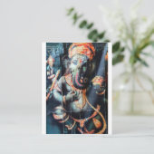 Gent elephant Hindu Success God Postkarte (Stehend Vorderseite)