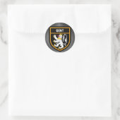 Gent Flag Runder Aufkleber (Tasche)