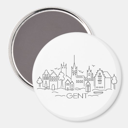 Gent-Magnet Magnet (Vorderseite/Rückseite)