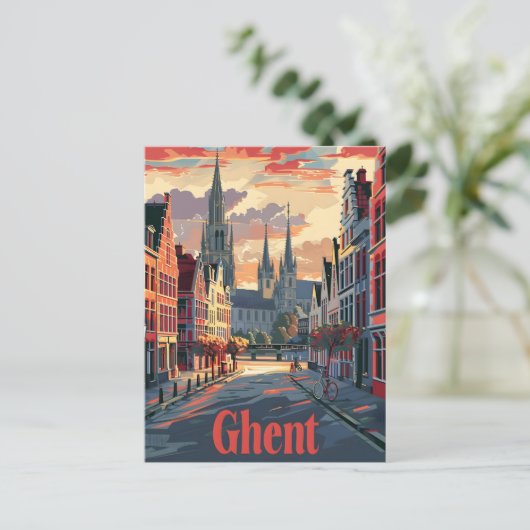 Gent Postkarte (Stehend Vorderseite)