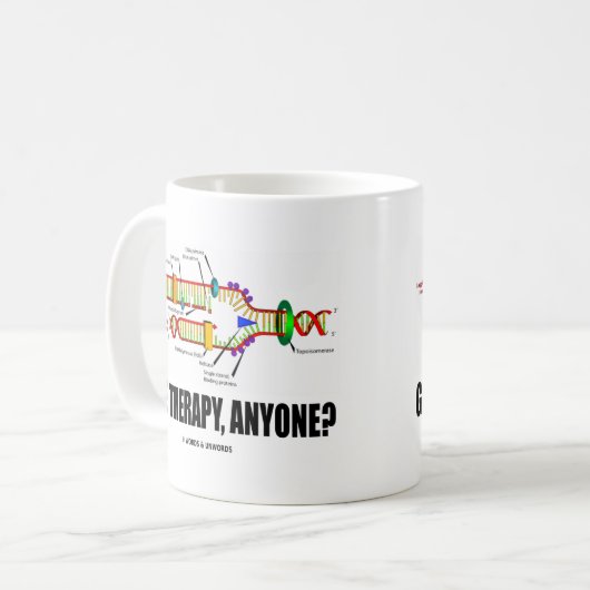 Gentherapie, irgendwer? (DNA-Replikation) Kaffeetasse (Vorderseite Links)