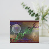 Gentherapie Postkarte (Stehend Vorderseite)