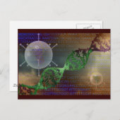 Gentherapie Postkarte (Vorne/Hinten)