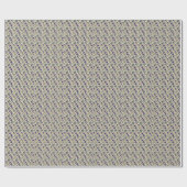 Gentian Blue Vintage Floral Geschenkpapier (Flach)