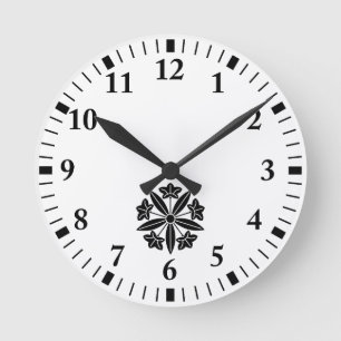 Gentian wheel runde wanduhr