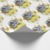 Gentil Gray American Bully ist ein Star Geschenkpapier (Ecke)