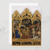 Gentile da Fabriano - Bewunderung der Magi Einladung (Vorne/Hinten)