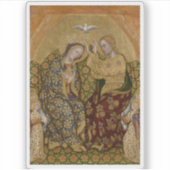 Gentile da Fabriano - Krönung der Jungfrau Aufkleber (Vorderseite)