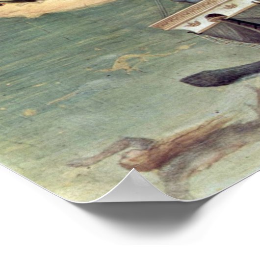 Gentile da Fabriano - Rettung der Seeleute Poster (Ecke)