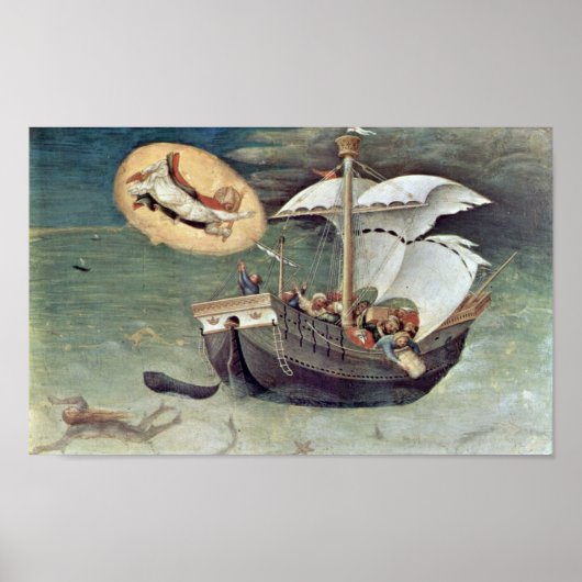 Gentile da Fabriano - Rettung der Seeleute Poster (Vorne)