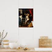 Gentileschi - Bathsheba im Bad 1645 Poster (Küche)