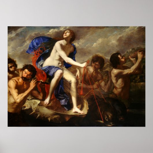 Gentileschi - Der Triumph von Galatea 1650 Poster (Vorne)