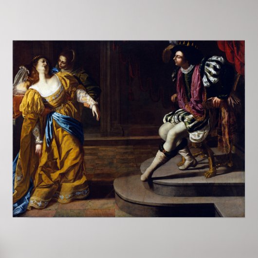 Gentileschi - Esther Before Ahasuerus 1635 Poster (Vorne)