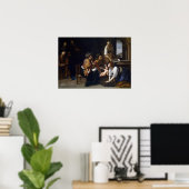 Gentileschi - Geburt des Heiligen Johannes des Tau Poster (Heimbüro)