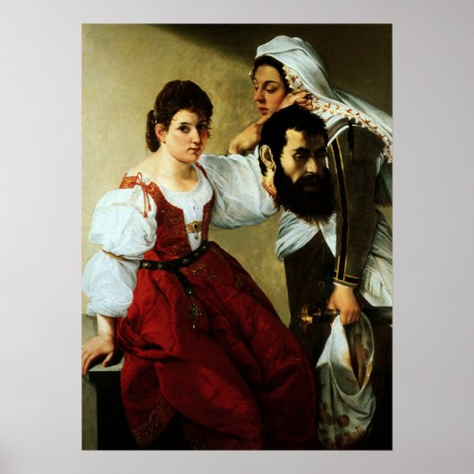 Gentileschi - Judith, Maidservant mit Kopf Poster (Vorne)