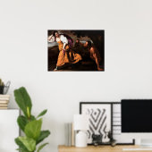 Gentileschi - Korsika und der Satyr Poster (Heimbüro)