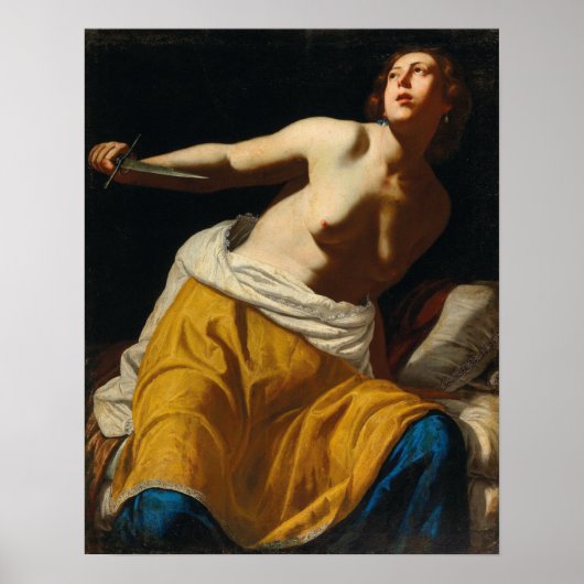 Gentileschi - Lucretia Poster (Vorne)