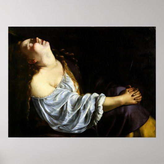 Gentileschi - Mary Magdalene Poster (Vorne)