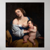 Gentileschi - Mutter und Kind Poster (Vorne)