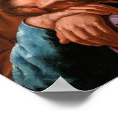 Gentileschi - Samson und Delilah Poster (Ecke)