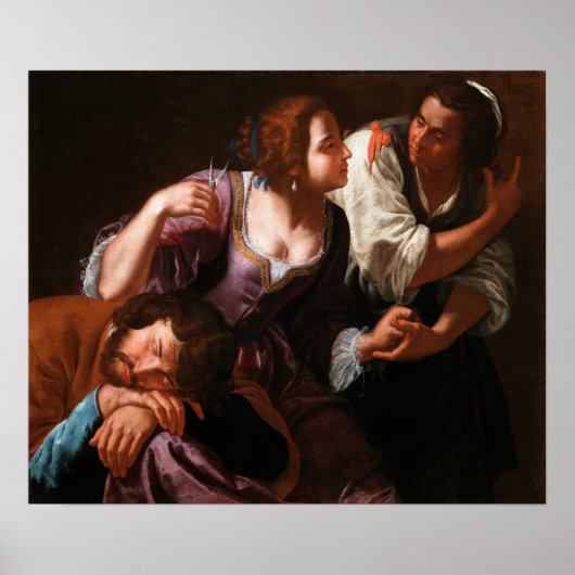Gentileschi - Samson und Delilah Poster (Vorne)