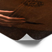 Gentileschi - Selbstportrait als Lute-Player Poster (Ecke)
