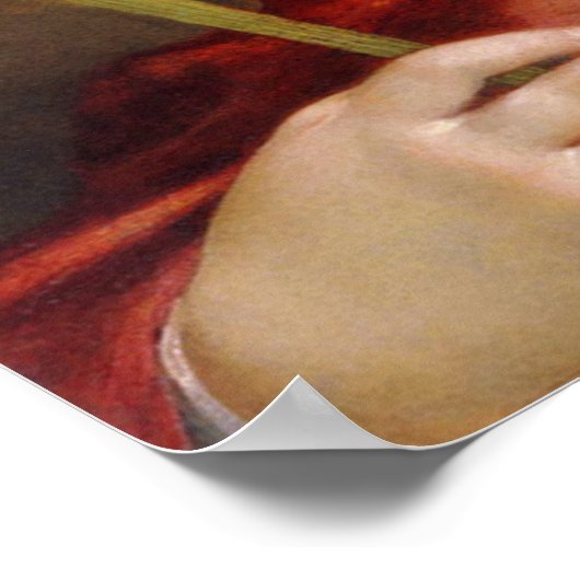 Gentileschi - Selbstportrait Poster (Ecke)