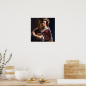 Gentileschi - Selbstportrait Poster (Küche)