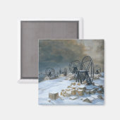 Gentilly im Schnee, 1879 Magnet (Vorderseite/Rückseite)