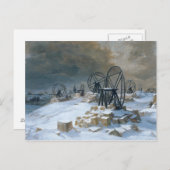 Gentilly im Schnee, 1879 Postkarte (Vorne/Hinten)