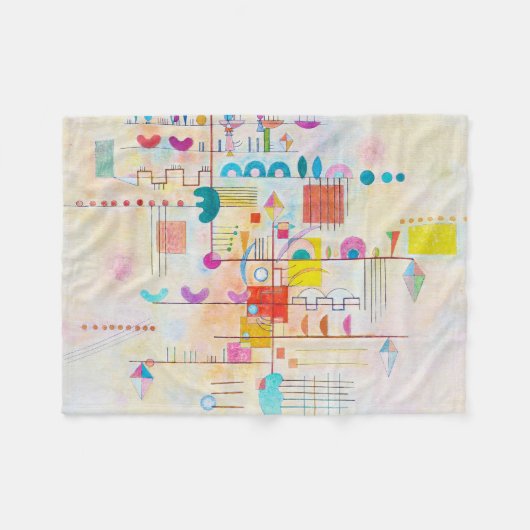 Gentle Accent, Wassily Kandinsky Fleecedecke (Vorderseite (Horizontal))