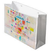 Gentle Accent, Wassily Kandinsky Große Geschenktüte (Vorderseite Schrägansicht)