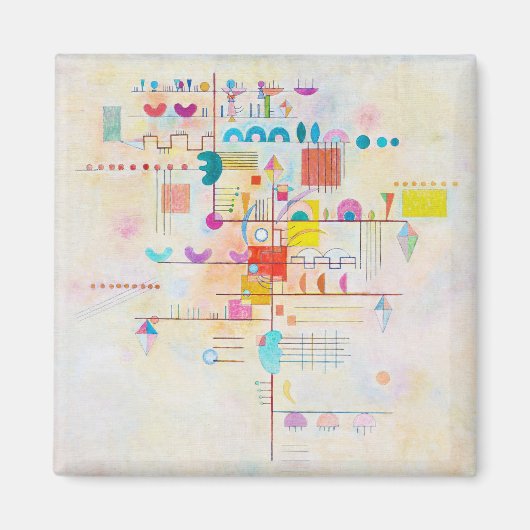 Gentle Accent, Wassily Kandinsky Magnet (Vorne)