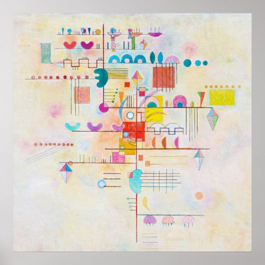 Gentle Accent, Wassily Kandinsky Poster (Vorne)