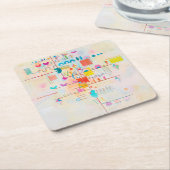 Gentle Accent, Wassily Kandinsky Rechteckiger Pappuntersetzer (angewinkelt)