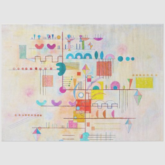 Gentle Accent, Wassily Kandinsky Seidenpapier (Vorderseite)