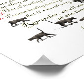 Gentle Art Herding Cats Poster (Ecke)