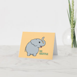 Gentle Baby Elephant Feiertagskarte