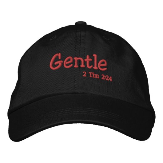 Gentle Bible Quotes Anpassen Bestickte Baseballkappe (Vorderseite)
