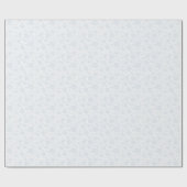 Gentle Bloom (Blau | Weiß) Geschenkpapier (Flach)