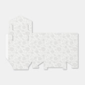 Gentle Bloom (Grau) | Weiß) Geschenkschachtel (Ungefaltet)