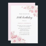 Gentle Blush Elegante Blume 30. Geburtstag Party Einladung<br><div class="desc">Gentle Blush Elegante Blume Frauen 30. Geburtstag Party Einladung In unserem Shop finden Sie viele weitere Einladungen zum Hochzeitsfeiern und passende Artikel.</div>
