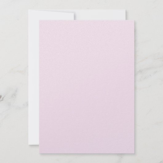 Gentle Blush Elegante Blume Junggeselinnen-Abschie Einladung (Rückseite)