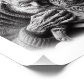 Gentle Bond: Älterer Mann, der sich die Kunst von  Fotodruck (Ecke)