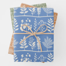 Gentle Botanic Rhythm XL blue orange green florals